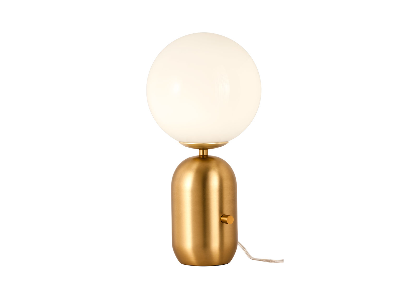 Stolní lampa Helios matně zlatá, E14, 35cm