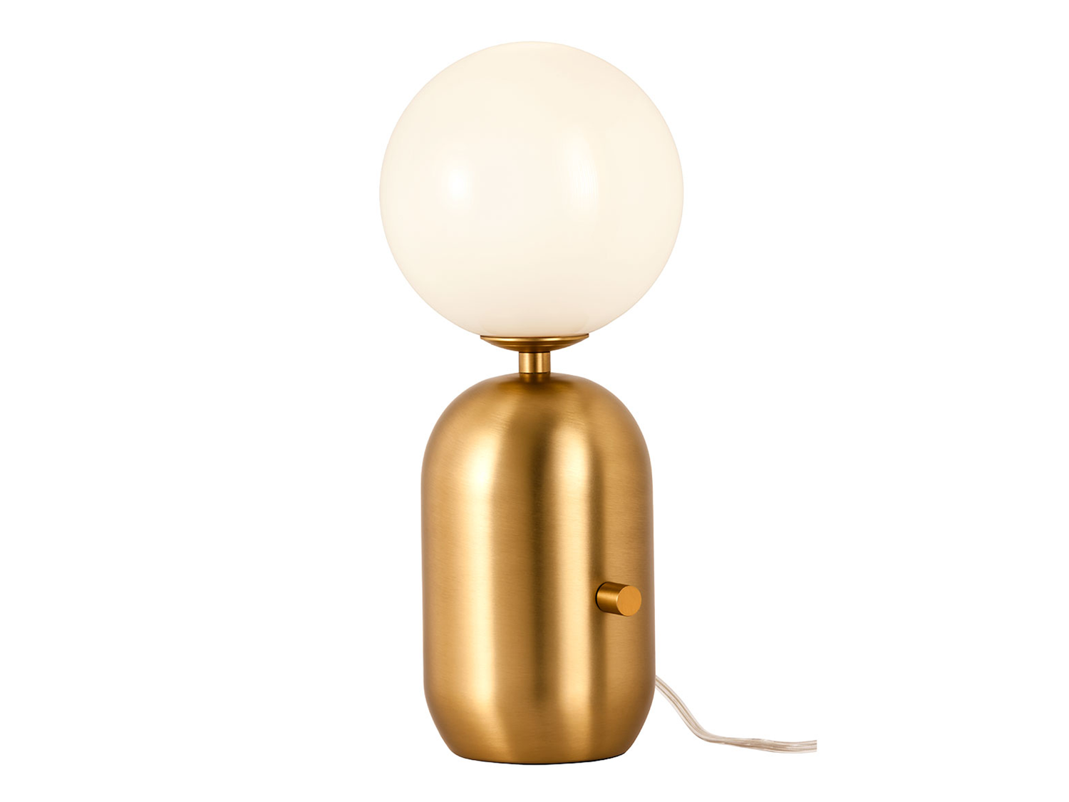 Stolní lampa Helios matně zlatá, E27, 40cm