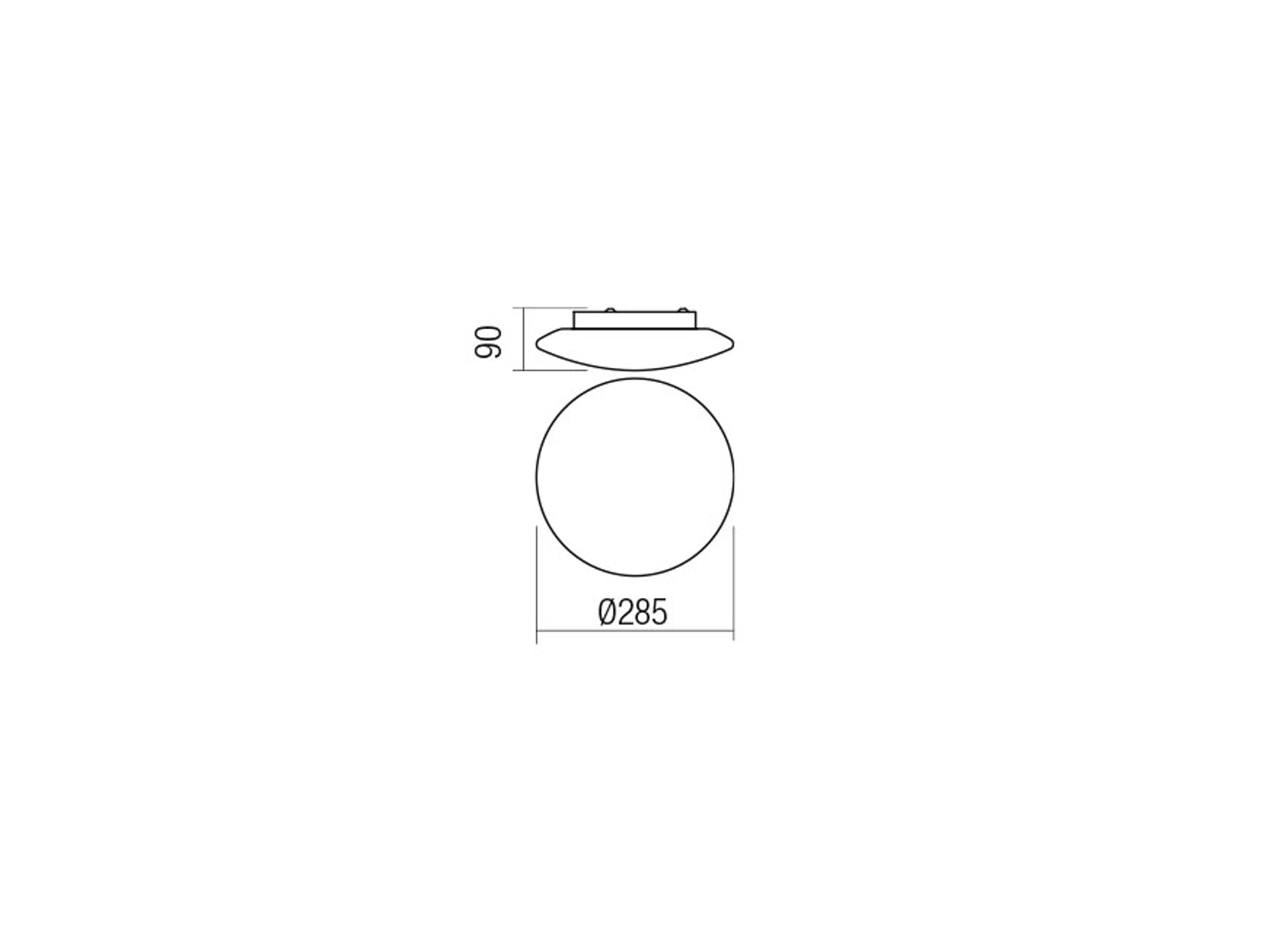 Stropní LED svítidlo Antiba bílé, 17W, 3000K, ø28,5cm, IP44