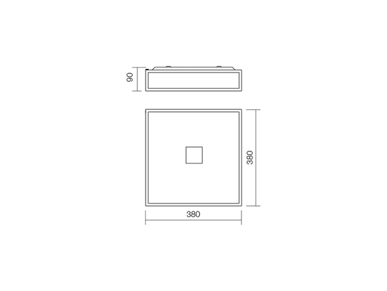 Koupelnové stropní svítidlo Ego chrom, 4xE27, 38cm