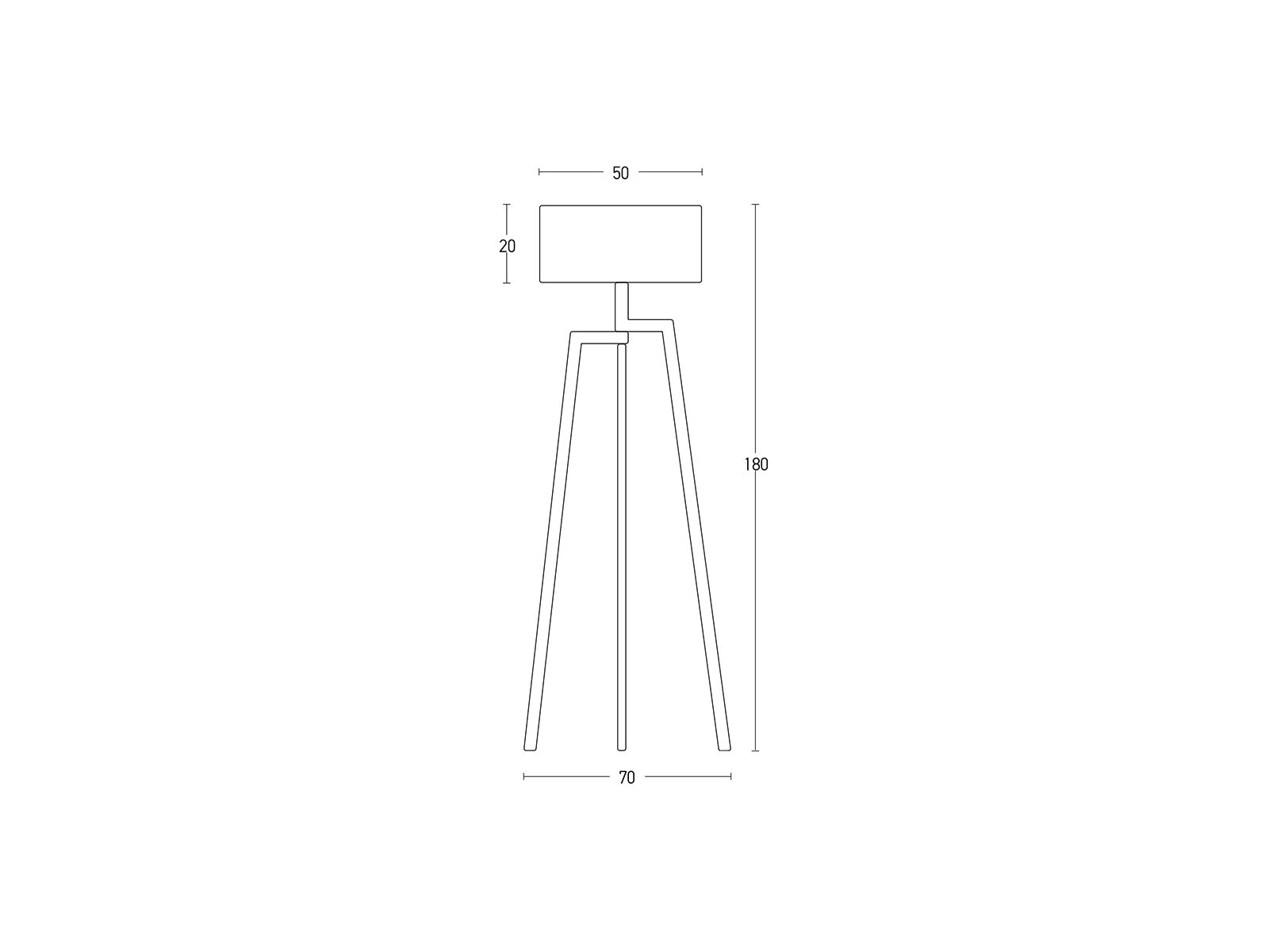 Stojací lampa dřevo/černá, 1xE27, 180cm
