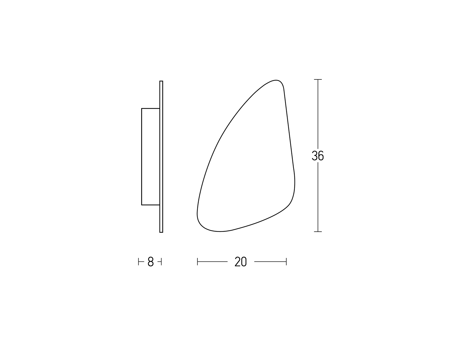 Nástěnné svítidlo z bílého mramoru, 2xG9, 36cm