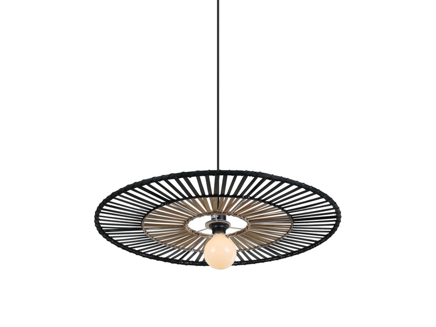 Závěsné svítidlo bambus, 1xE27, ø40cm