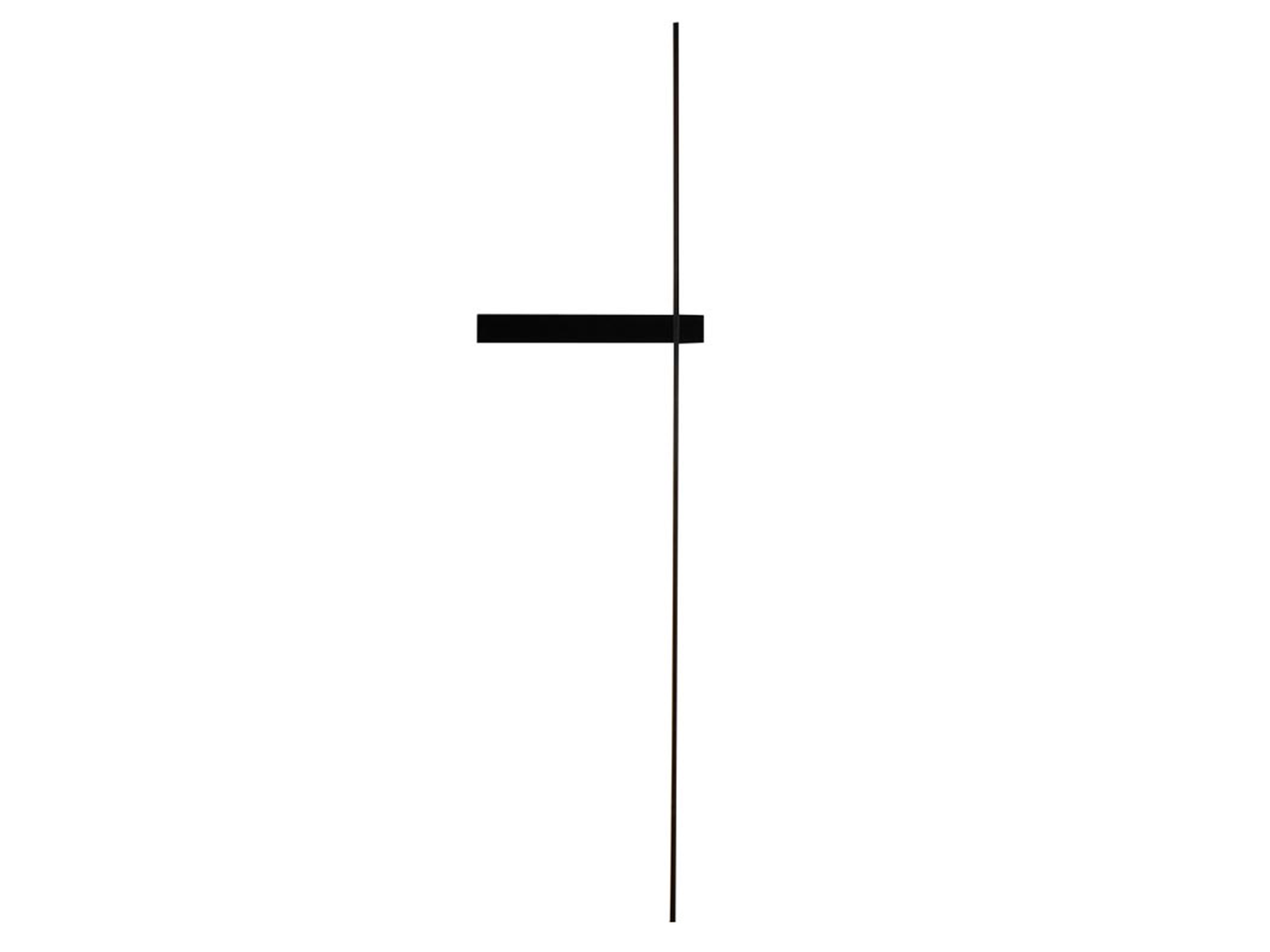 Nástěnné LED svítidlo černé, 12W, 3000K, 122cm