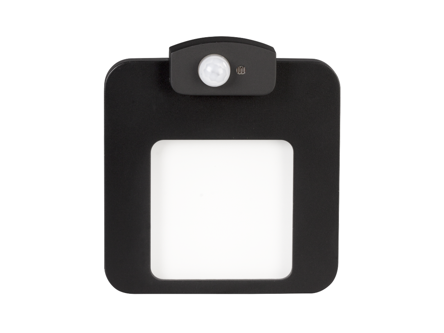 Svítidlo LED s čidlem do krabice LEDIX MOZA 230 V AC, černé, studená bílá, IP20