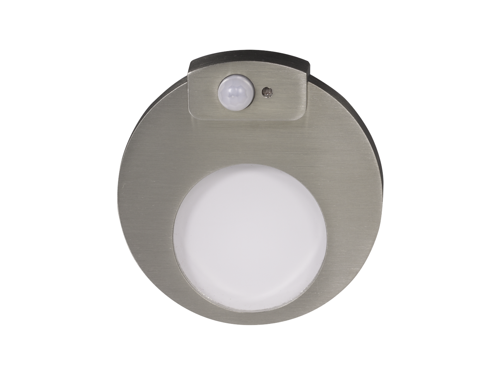 Svítidlo LED se senzorem pod omítku LEDIX MUNA 230 V AC, kartáčovaná ocel, teplá bílá, IP20