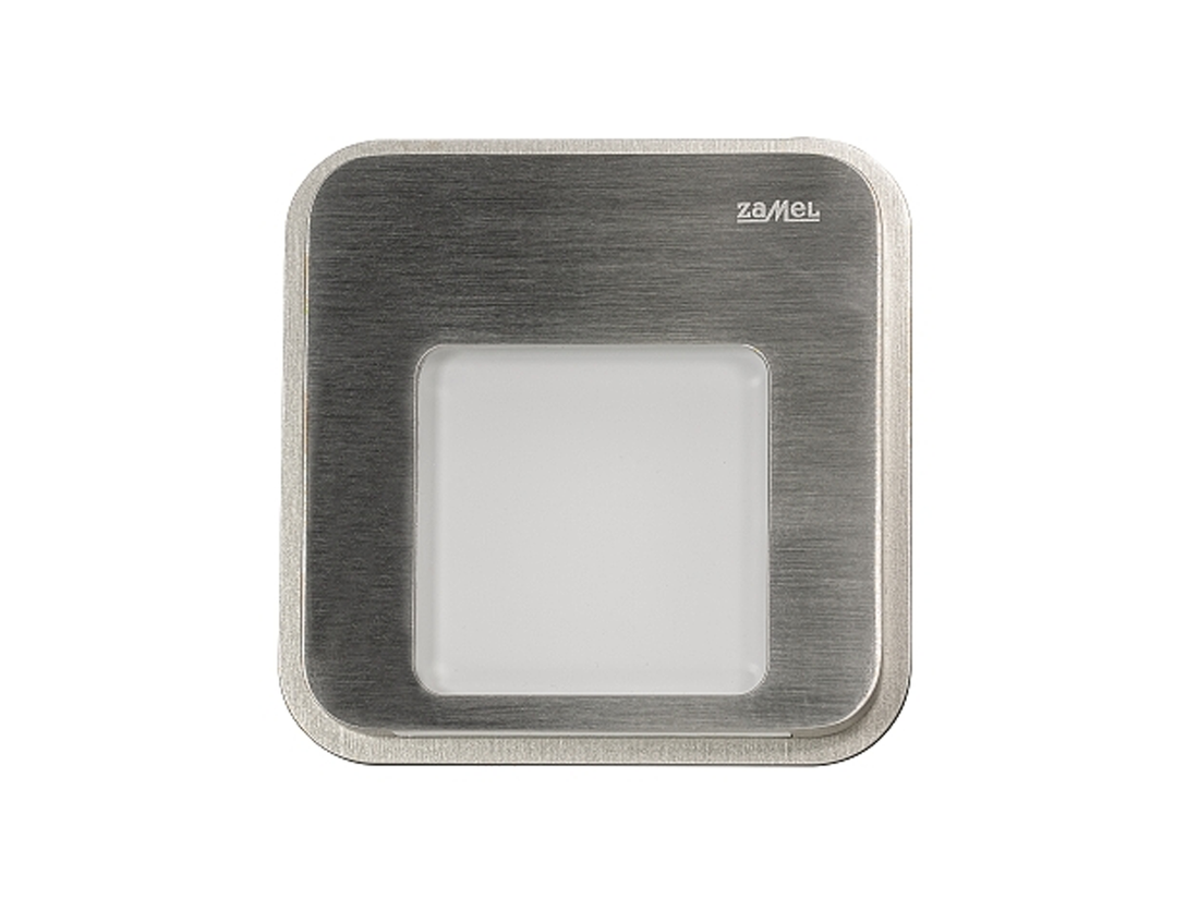 Svítidlo LED do KU krabice pod omítku LEDIX MOZA 230V AC, nerezová ocel, teplá bílá, IP20