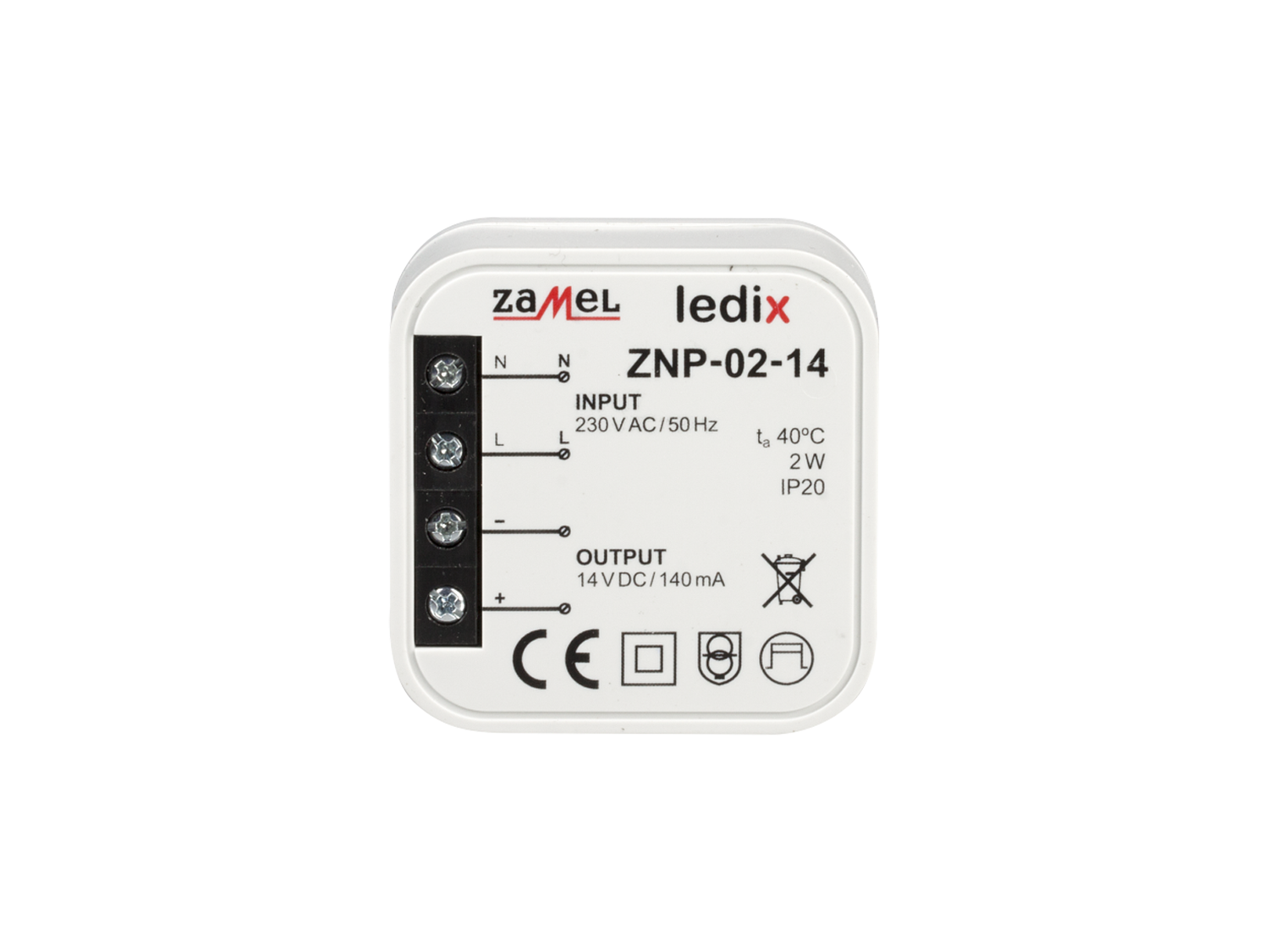 Napájecí zdroj LEDIX ZNP-02-14 do krabice IP20