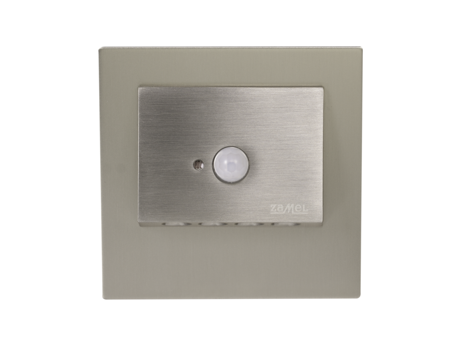 Svítidlo LED se senzorem do KU krabice LEDIX NAVI 230 V AC, nerezová ocel, teplá bílá, IP20