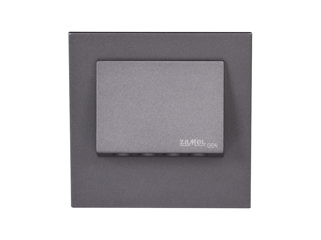 Svítidlo LED do KU krabice pod omítku LEDIX NAVI 230V AC, grafit, teplá bílá, IP20