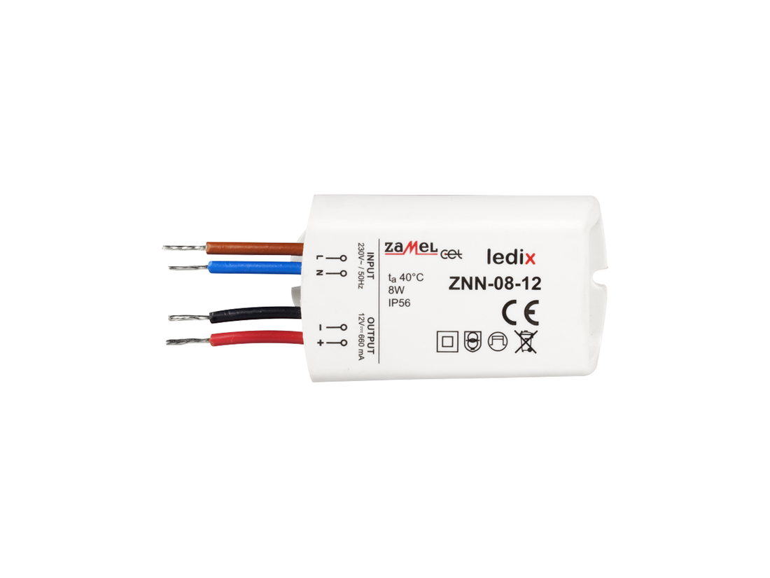 Napájecí zdroj LEDIX ZNN-08-12 na omítku IP56