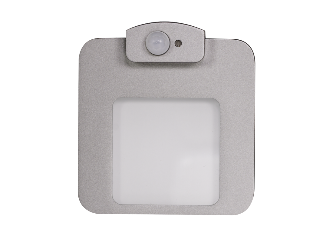 Svítidlo LED s čidlem do krabice LEDIX MOZA 230 V AC, hliník, neutrální bílá, IP20
