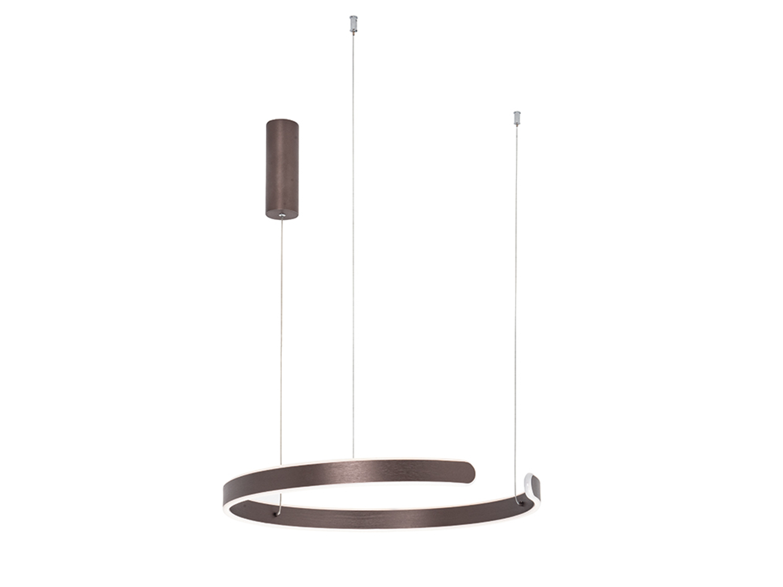 Závěsné LED stmívatelné svítidlo kávová, 30W, 3000K, ø60cm