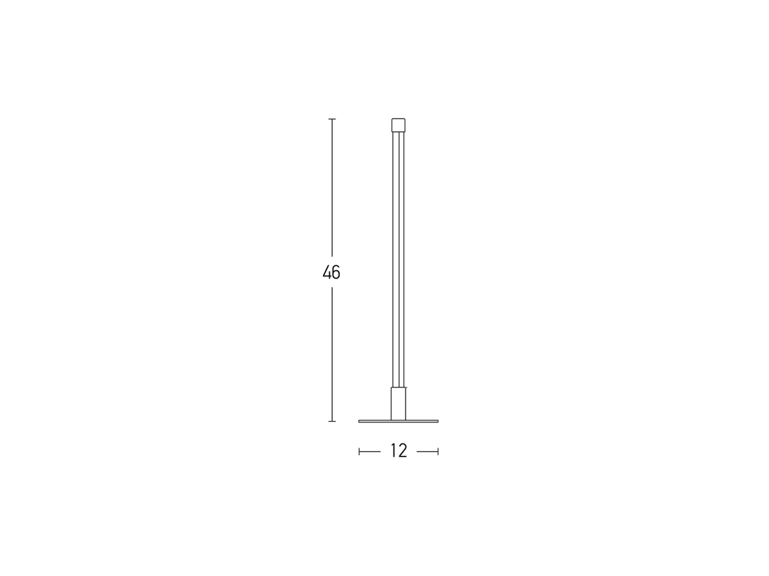 Stolní LED lampa černá, 8W, 3000K, 46cm