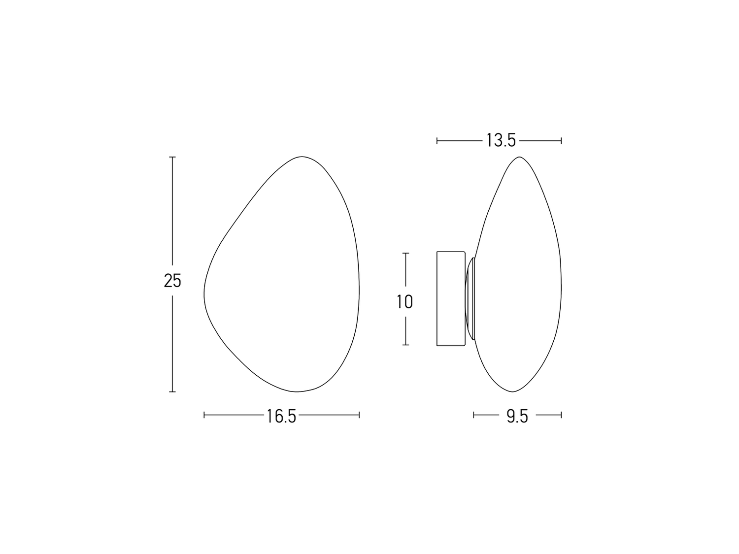 Nástěnné LED svítidlo, 5W, 3000K, 25cm