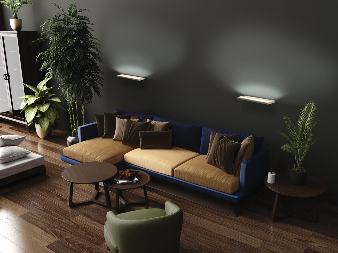 Nástěnné LED svítidlo bílé, 12W, 3000K, 40cm