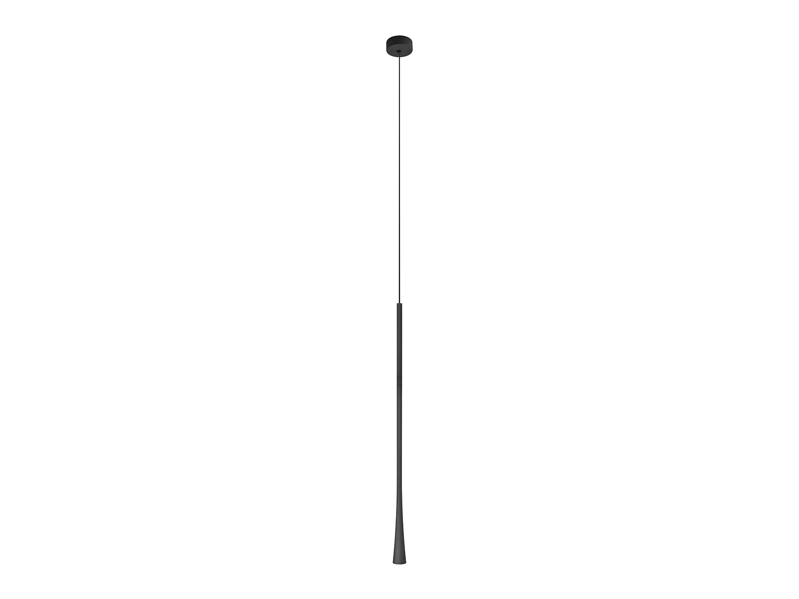 Závěsné LED svítidlo černé, 7W, 3000K, 60cm