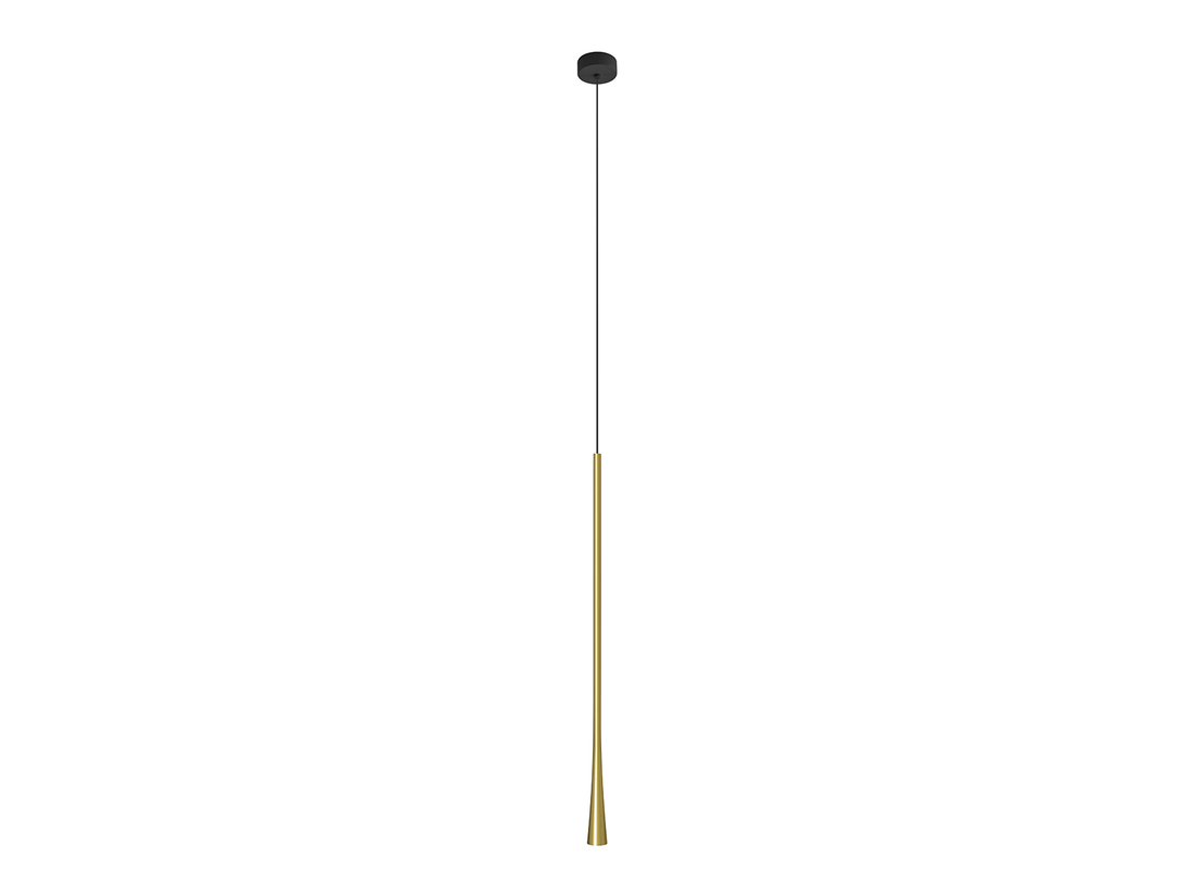 Závěsné LED svítidlo mosaz, 7W, 3000K, 60cm