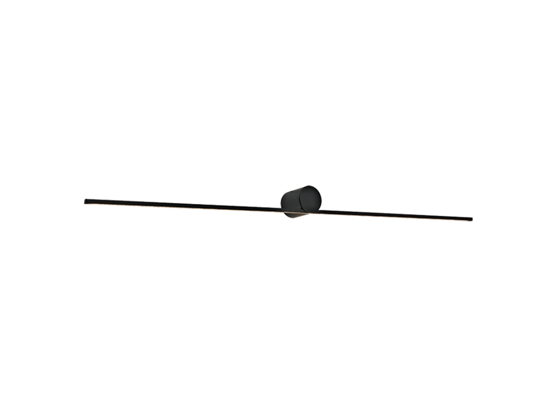 Koupelnové nástěnné LED svítidlo černé, 9W, 3000K, 60cm