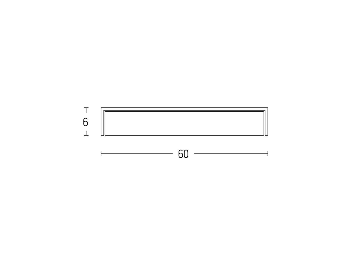 Koupelnové nástěnné LED svítidlo chrom, 16W, 3000K, 60cm