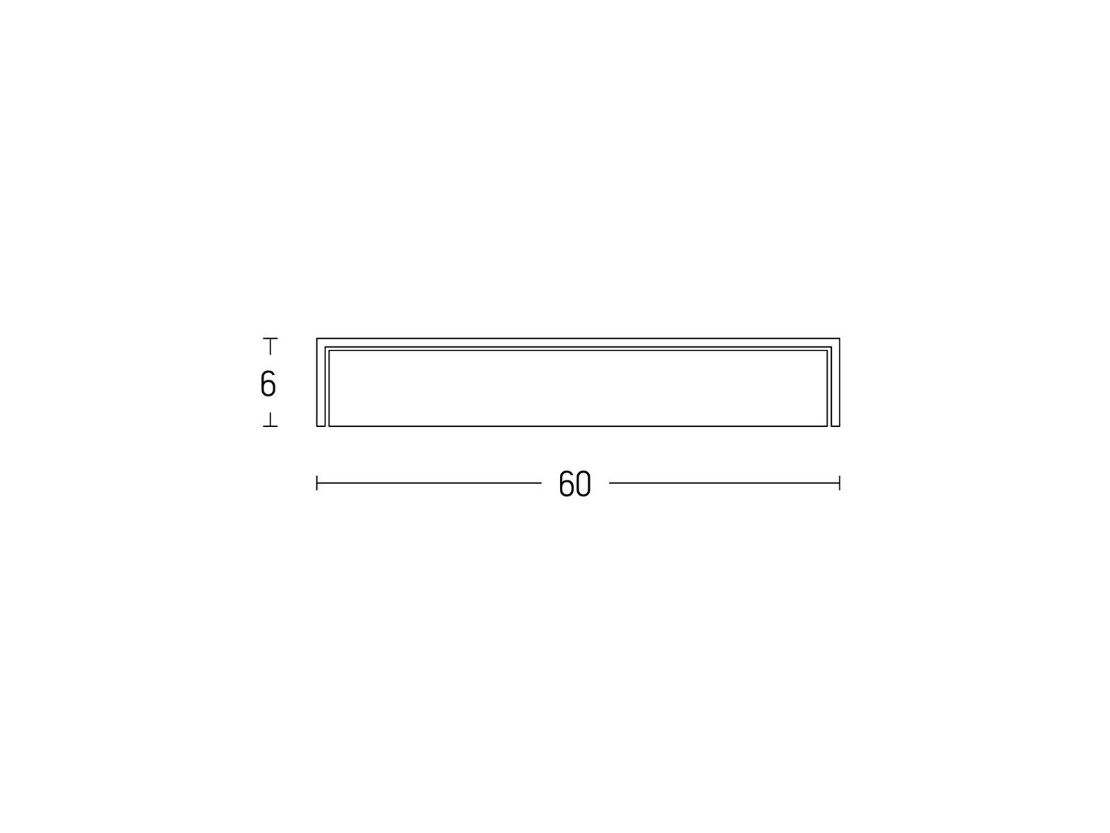 Koupelnové nástěnné LED svítidlo chrom, 16W, 3000K, 60cm