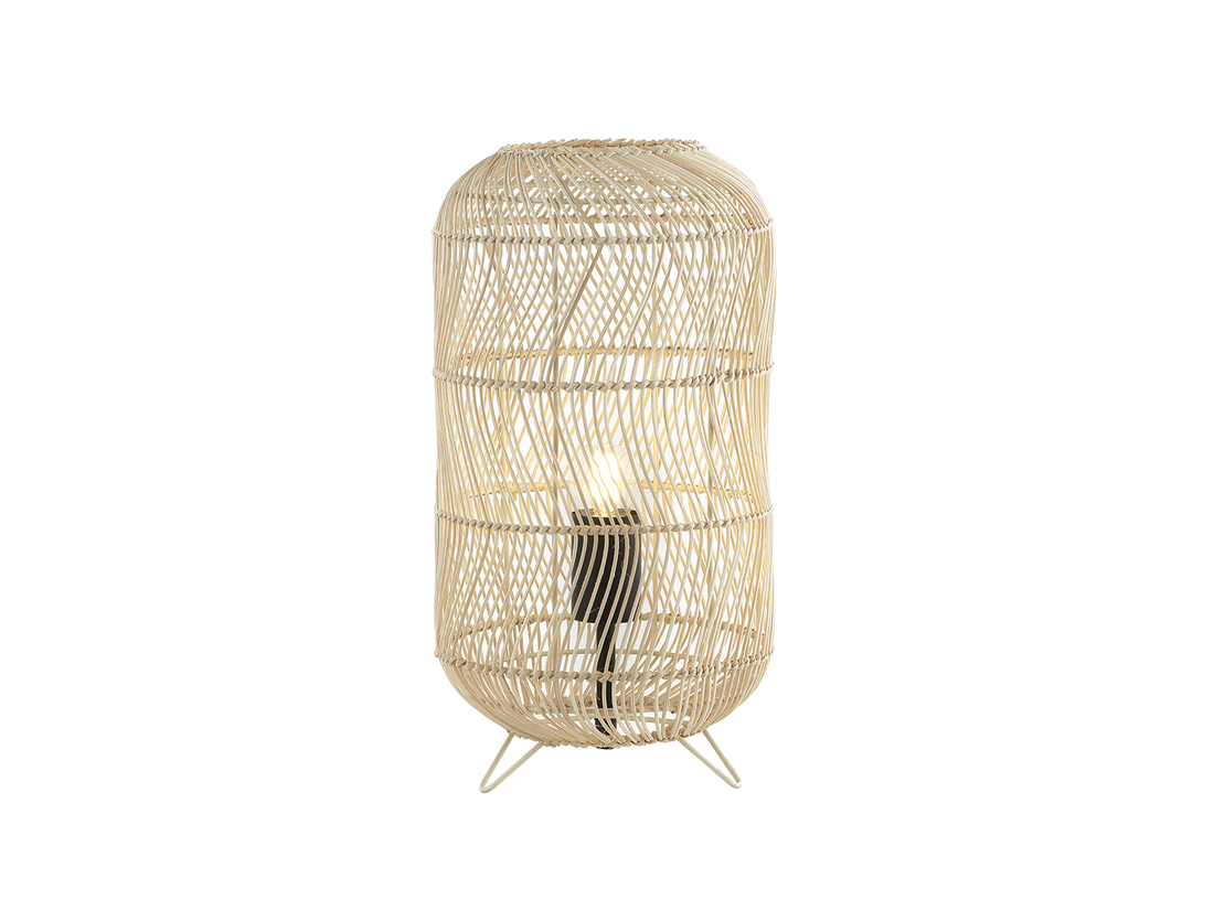 Stolní lampa z rattanu, 1xE14, 39cm