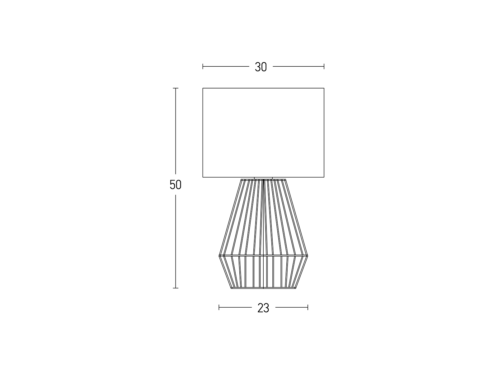 Stolní lampa béžová, 1xE27, 50cm