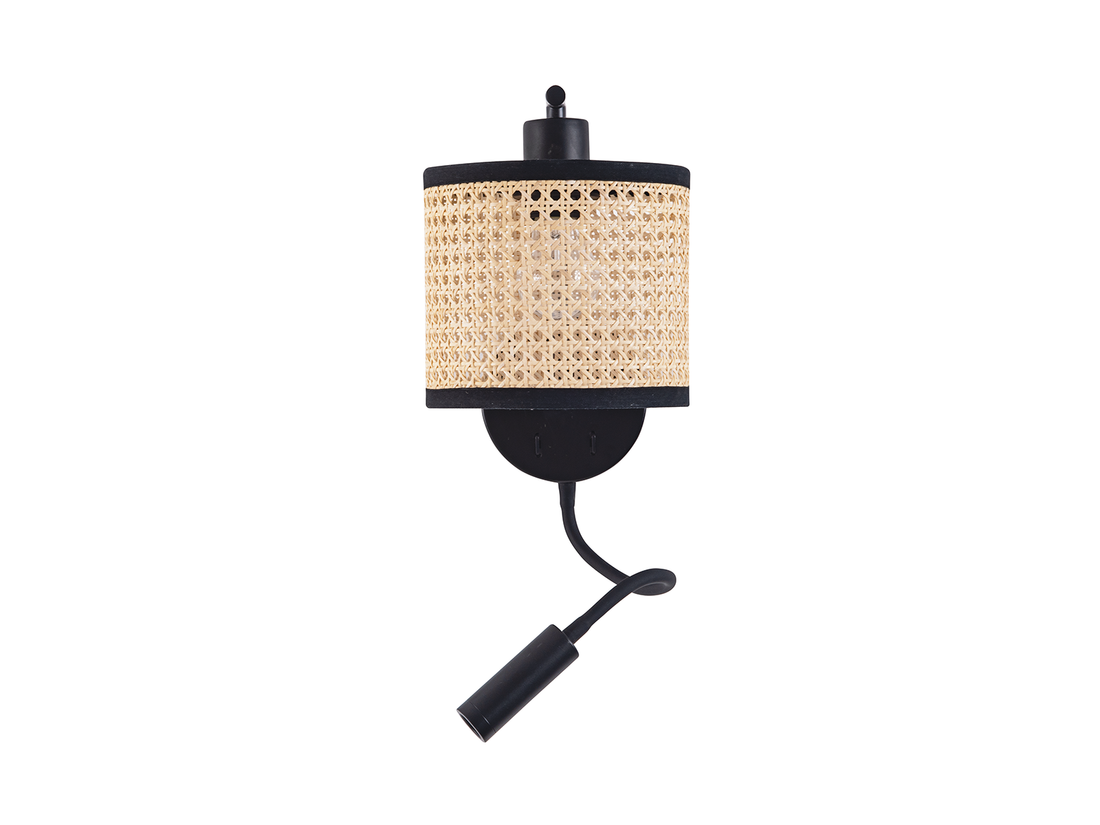 Nástěnné svítidlo přírodní, 3W LED, 1xE27, ø15cm