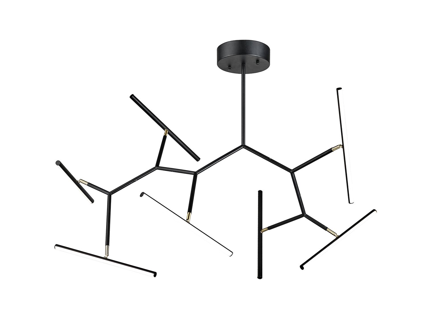 Stropní stmívatelné LED svítidlo černé, 68W, 3000K, 120cm