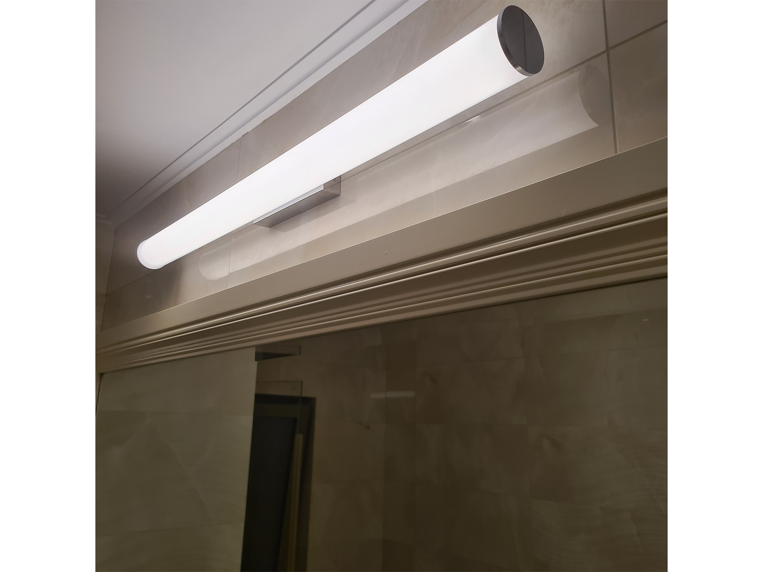 Koupelnové nástěnné LED svítidlo chrom, 21W, 3000K, 90cm