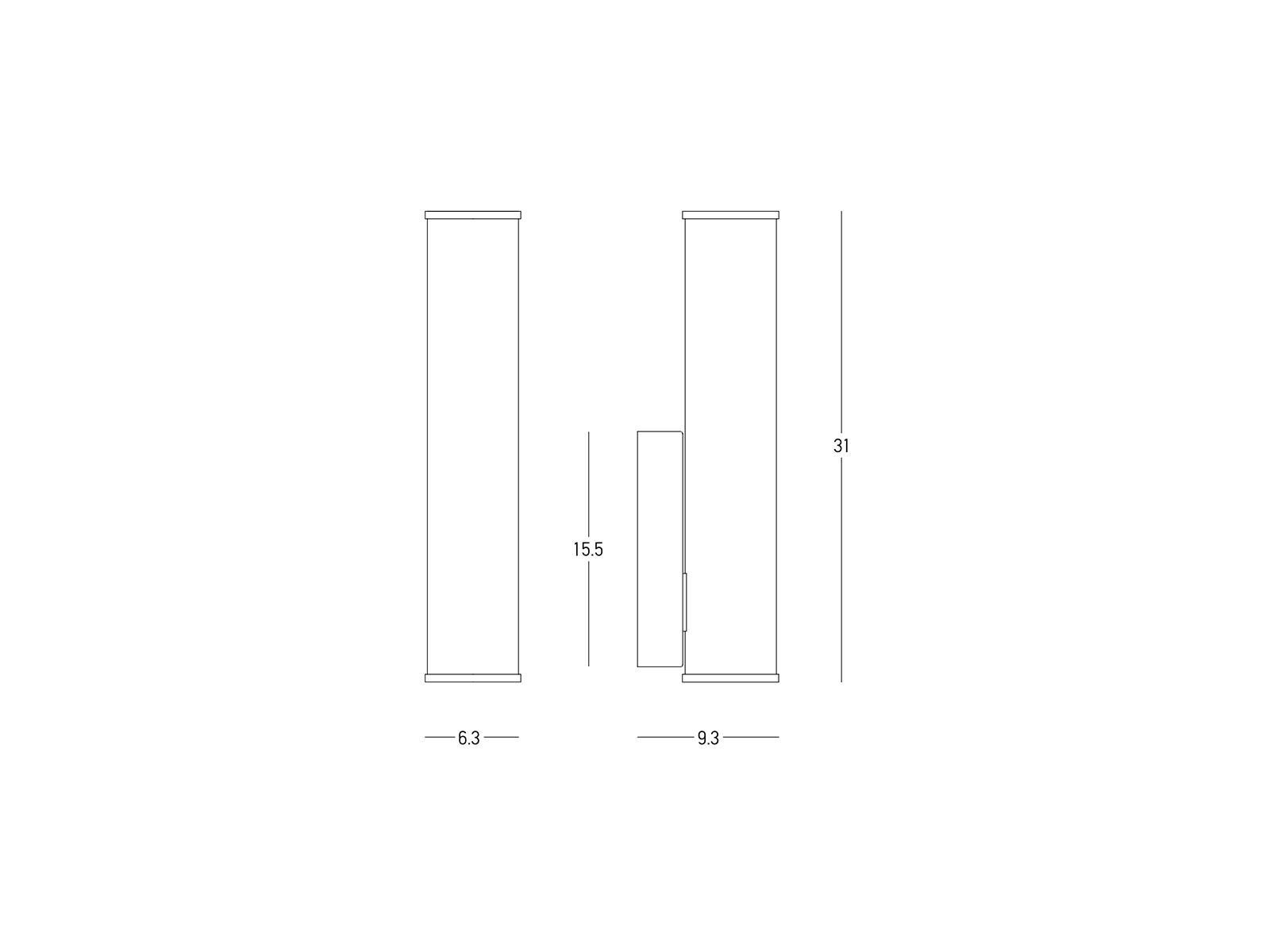 Koupelnové nástěnné LED svítidlo chrom, 7W, 3000K, 31cm