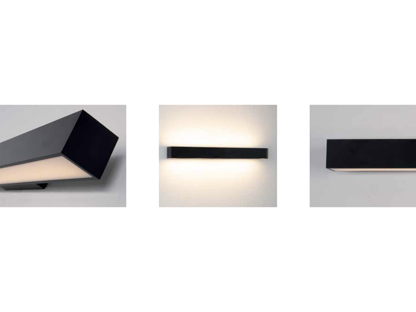Koupelnové nástěnné LED svítidlo černé, 15W, 3000K, 60cm