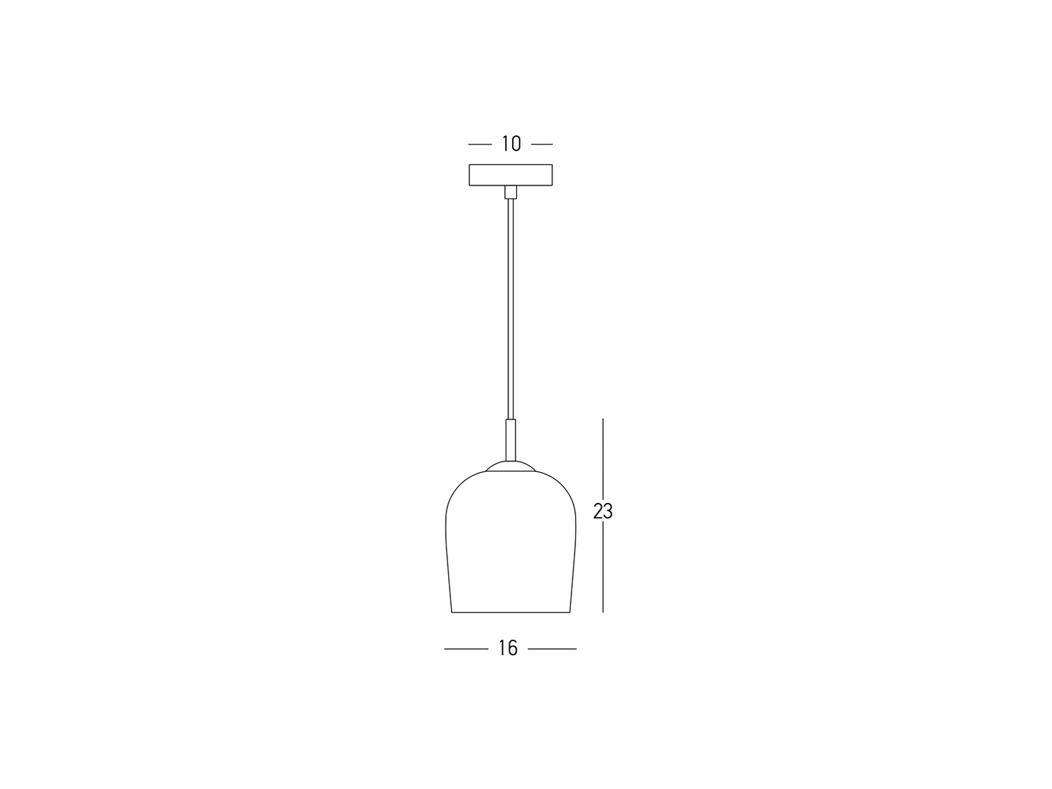 Závěsné svítidlo champagne, 1xE14, ø16cm
