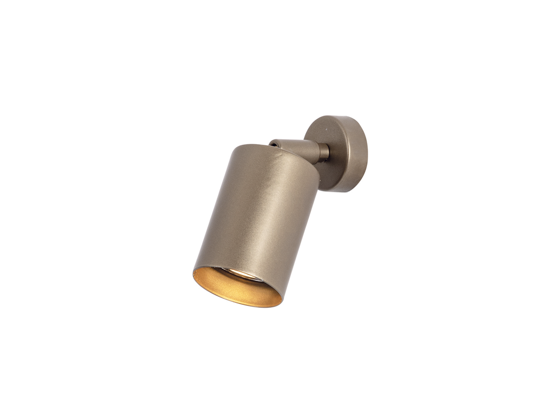 Nástěnné svítidlo bronz, 1xGU10, 18cm