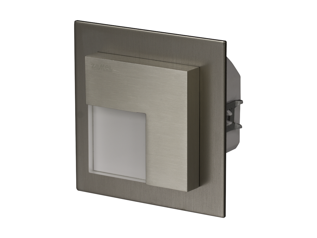 Svítidlo LED do KU krabice pod omítku LEDIX TIMO 230V AC, kartáčovaná ocel, teplá bílá, IP20