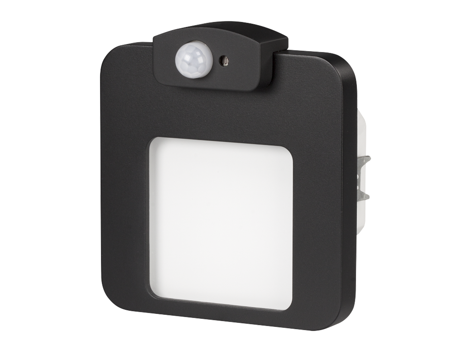 Svítidlo LED s čidlem do krabice LEDIX MOZA 14V DC, černá, teplá bílá, IP20