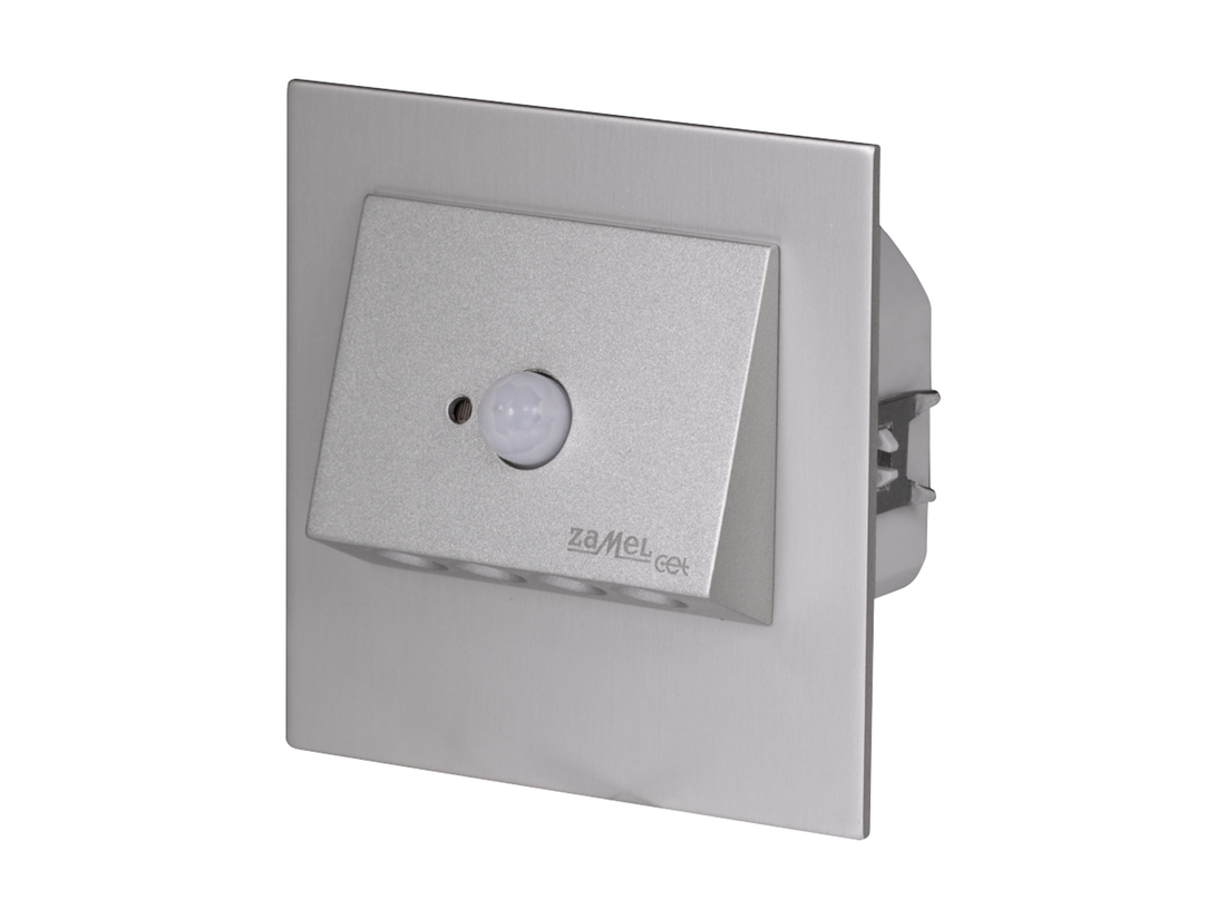 Svítidlo LED se senzorem pod omítku LEDIX NAVI 230 V AC, hliník, teplá bílá, IP20