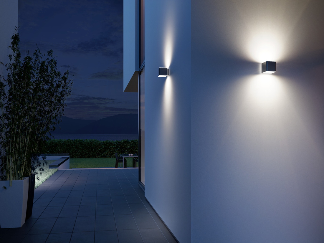 Nástěnné senzorové LED svítidlo s Bluetooth L 840 SC stříbrné, 9,1W, 3000K