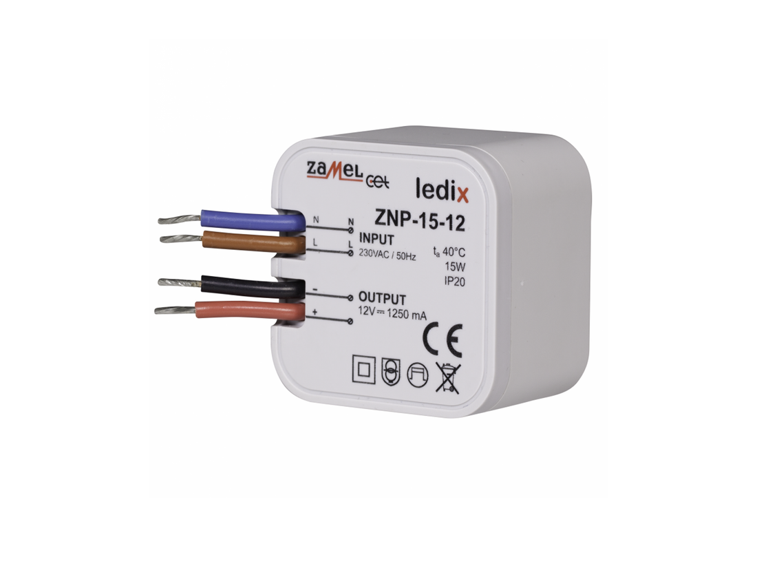 Napájecí zdroj LEDIX ZNP-15-12 do krabice IP20