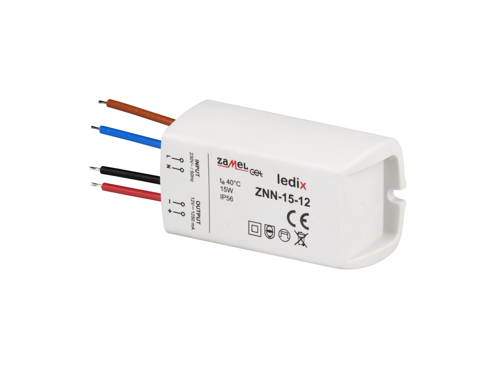 Napájecí zdroj LEDIX ZNN-15-12 na omítku IP56