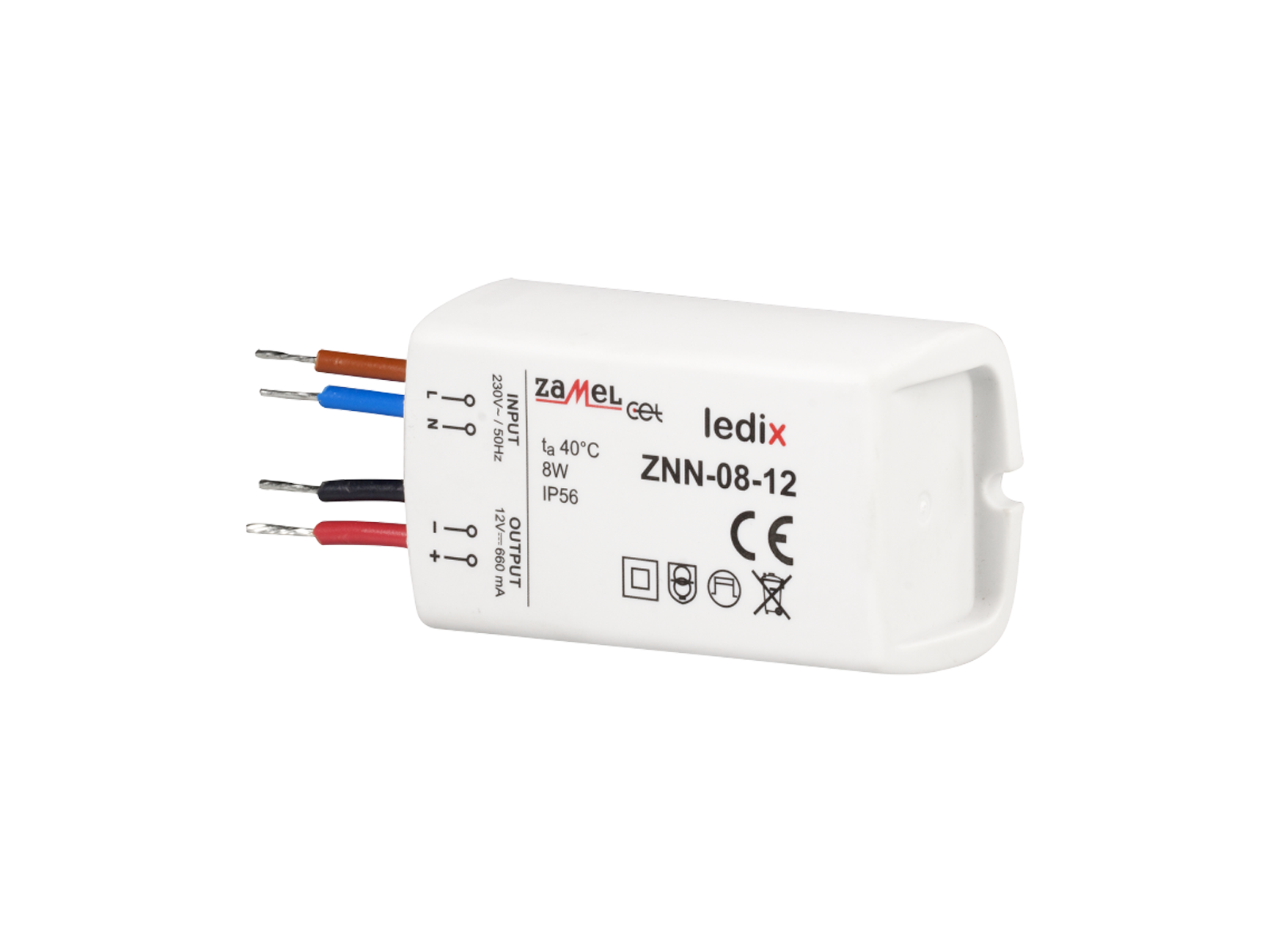 Napájecí zdroj LEDIX ZNN-08-12 na omítku IP56
