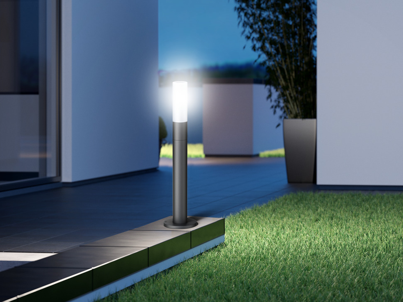 Stojací LED lampa bez senzoru GL 65 antracit, 8,5W, 3000K