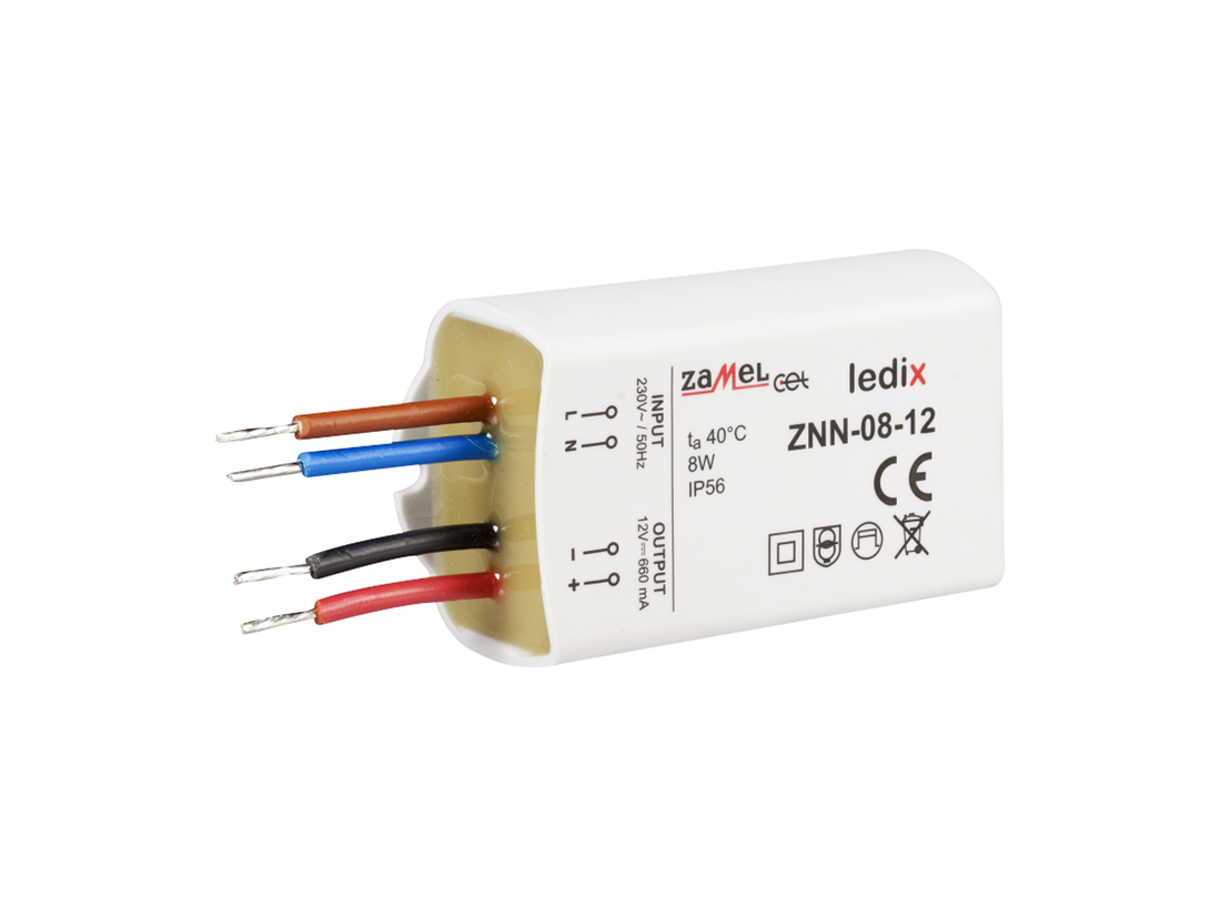 Napájecí zdroj LEDIX ZNN-08-12 na omítku IP56