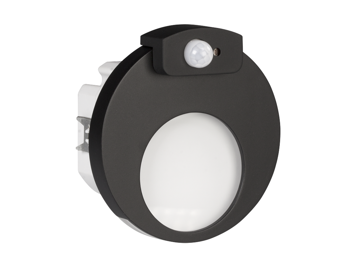 Svítidlo LED se senzorem pod omítku LEDIX MUNA 14V DC, černá, studená bílá, IP20