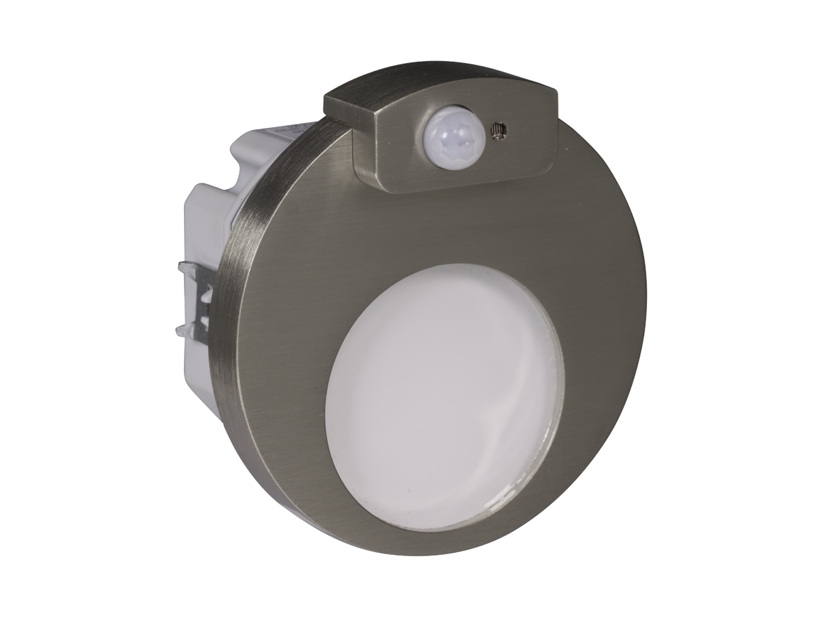 Svítidlo LED se senzorem pod omítku LEDIX MUNA 14V DC, nerezová ocel, teplá bílá, IP20