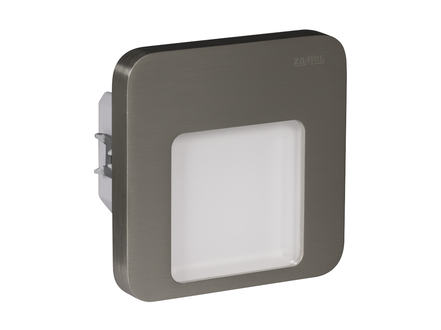 Svítidlo LED do KU krabice pod omítku LEDIX MOZA 230V AC, nerezová ocel, teplá bílá, IP20