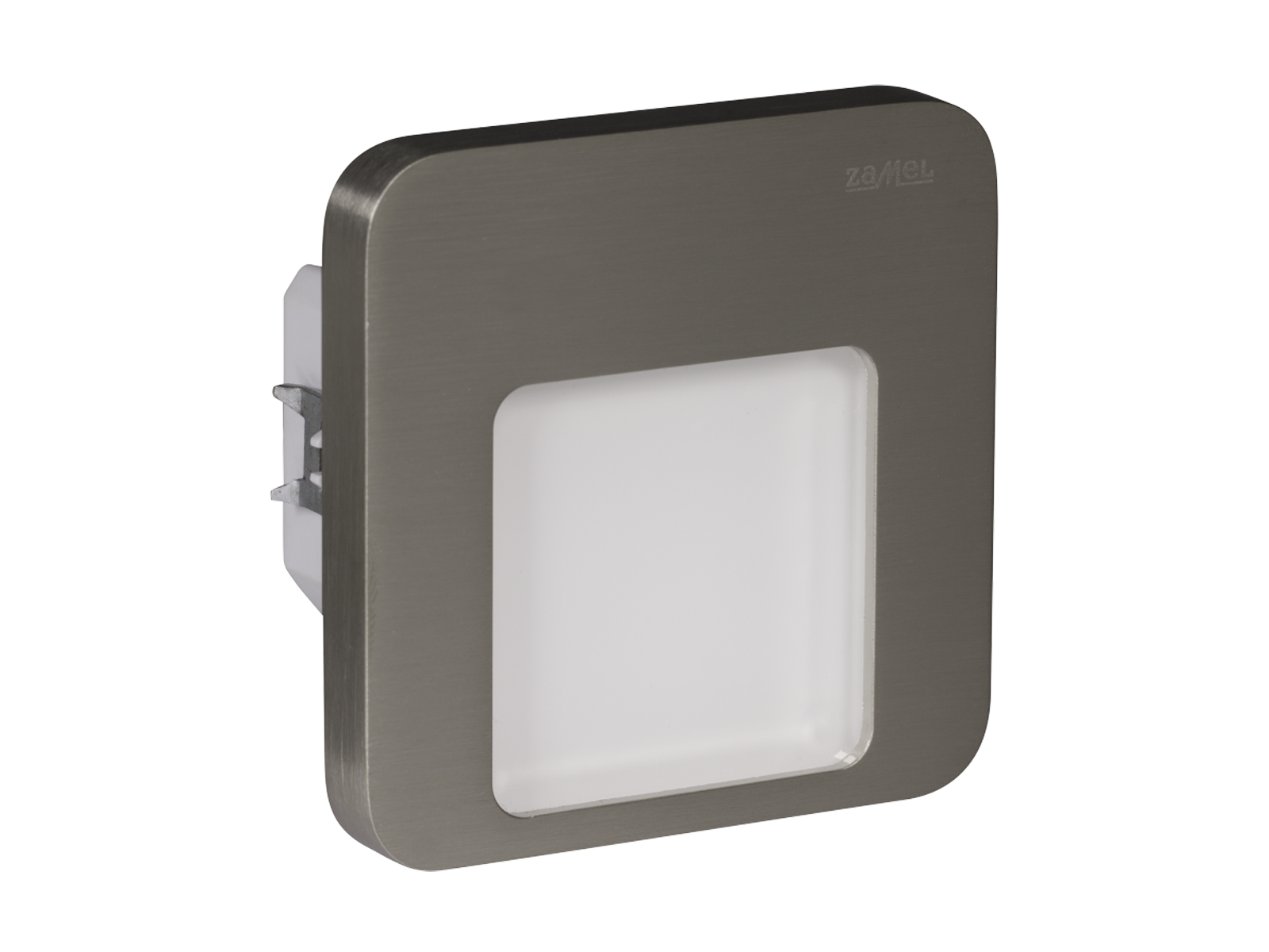 Svítidlo LED do KU krabice pod omítku LEDIX MOZA 230V AC, nerezová ocel, teplá bílá, IP20