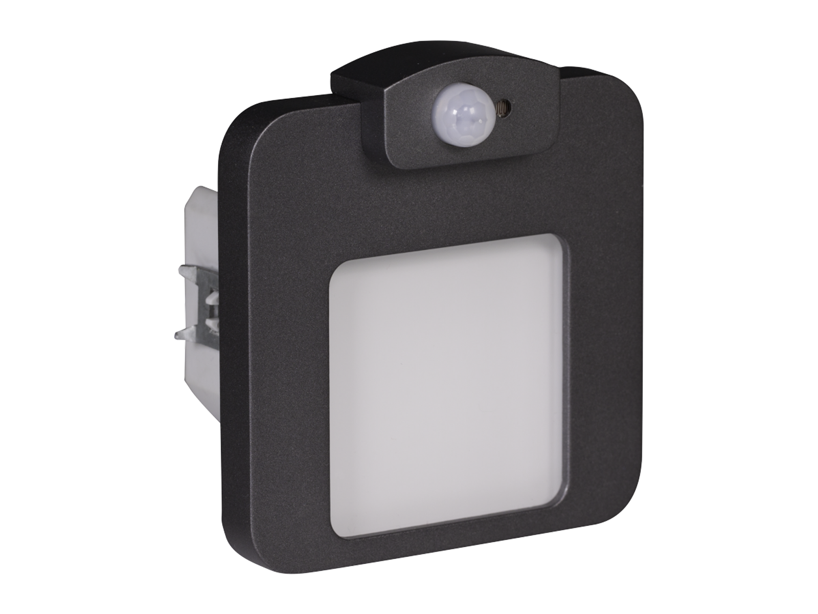 Svítidlo LED se senzorem do KU krabice LEDIX MOZA 14V DC, grafit, teplá bílá, IP20