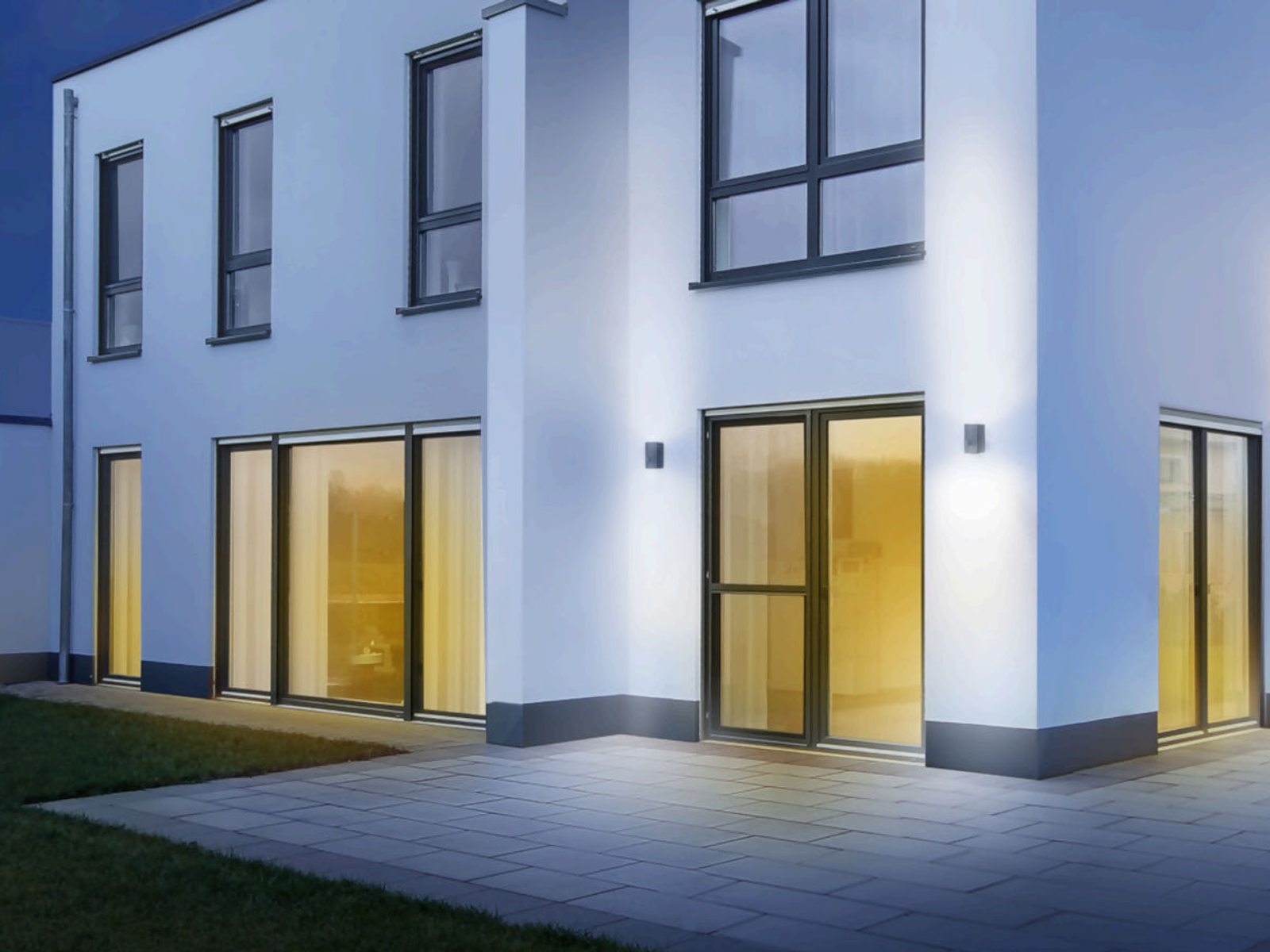 Senzorové nástěnné LED svítidlo L 930 S antracit, 9,3W, 3000K