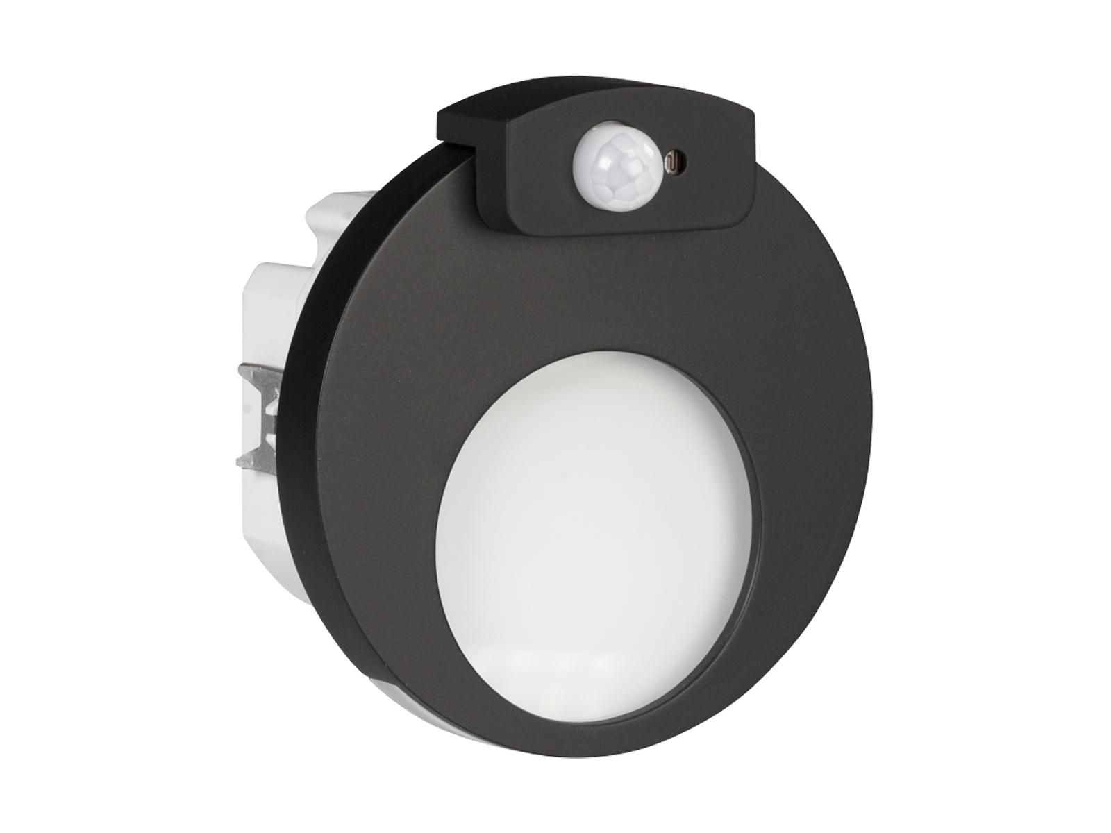 Svítidlo LED se senzorem pod omítku LEDIX MUNA 14V DC, černá, teplá bílá, IP20